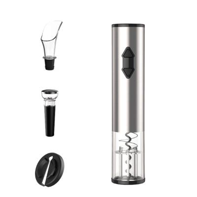 China New Arrivals Stainless Steel Sustainable Wine Set Automatic Battery Operated Cordless Wine Opener Set For Bartender Kit Bottle for sale