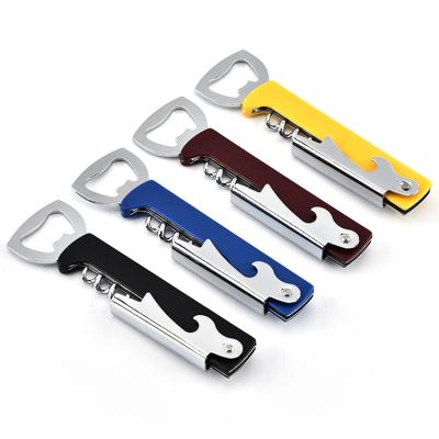 China Viable Top Selling Plastic Corkscrew Handle Wine Bottle Opener for Waiter and Beer Bottle Opener for Home and Hotel for sale