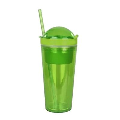 China PORTABLE New Plastic Juice Juicing Cup Summer High Appearance Custom Plastic Cups With Lids for sale