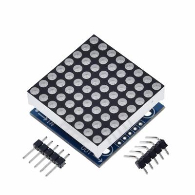 China MAX7219 Dot Matrix Module Microcontroller DIY Kit MCU KIT LED Display Driver Module Max 7219 Dot Matrix Module for sale