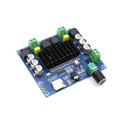 China AUX digital panel. XH-A105 BLE 5.0 Power Amplifier Board 2x100W Amp Module Support XH-A105 tda7498 Digital Stereo Audio TF Card Amplifier TDA7498 for sale