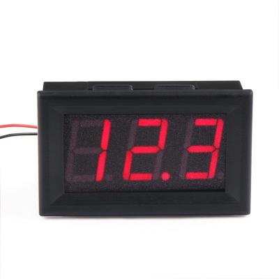 China Red Digital Voltmeter DC 4.5V To 30V Digital Voltmeter Panel Voltage Meter For 6V 12V Electromobile Motorcycle Car DC4.5-30V Mini RED Digital Voltmeter for sale