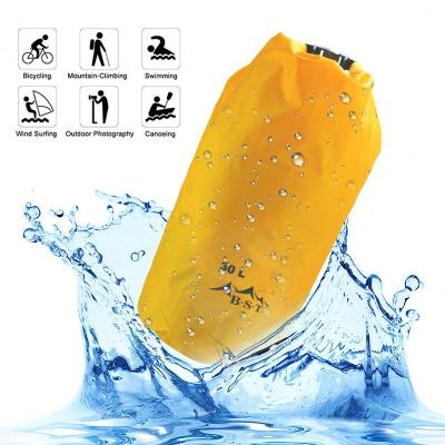 China Lightweight PVC Water Buoy Inflatable Swimming Waterproof Bag Floating Dry Bag Backpack for sale