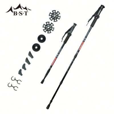 China Durable Ningbo Bunsen Aluminum Alloy Folding Hiking Poles Nordic Walking Poles Trekking Poles Poles for sale