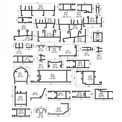 China door & Window Mexico Market Aluminum Profiles for sale