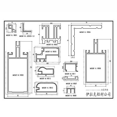 China door & Hot sale china window top aluminum profile for iraq market for sale