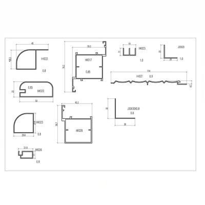 China door & Aluminum Window Extrusion Profile For Iraq Market for sale