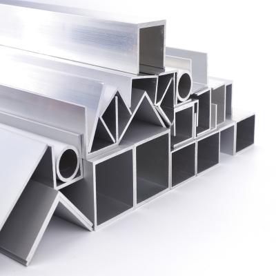 China Construcion Buildings Aluminum Profile Square Tube Angle u Profiles Standard Size for sale