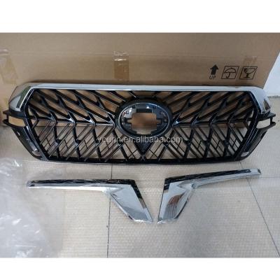 China High Quality ABS Honeycomb Chrome Front Grill Grille For Land Cruiser 200 2016 2017 2018 body kits for sale