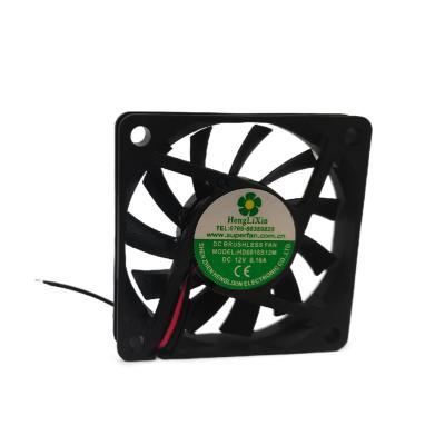 China Henglixin Machinery Repair Shops Hot Sale 60*60*10 Mm DC Ball Bearing 5V Low Noise Fan for sale