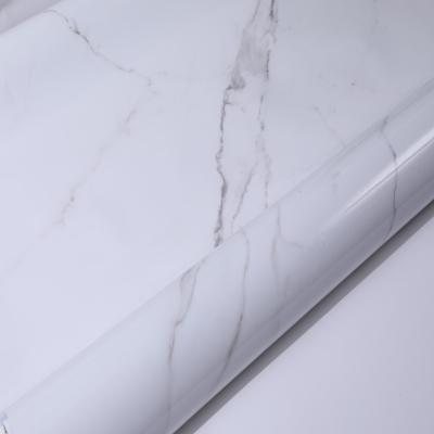 China Not Self-Adhesive Cheap price matte marble film pvc for melamine plywood/cabinet doors/Home  office decor for sale