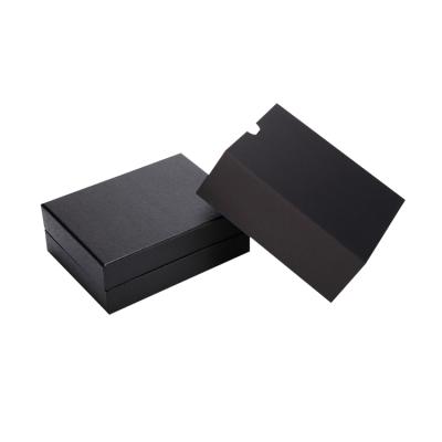 China Matte Small Gift Box Handmade Eco Friendly Packaging Matte Black Cardboard Gift Boxes with Sponge Insert for sale