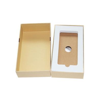 China Eco-Friendly Handmade Custom Design Luxury Cell Phone Cardboard Packaging Kraft Paper Package Cell Phone Paper Box With EVA for sale