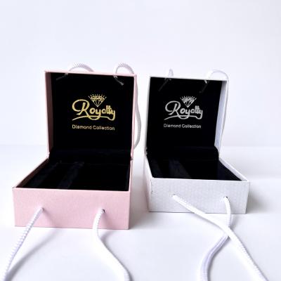 China XGY Logo Top Quality Handmade Custom Black Velvet Insert Boxes Plastic Jewelry Box Ring Necklace Bracelet Gift Packaging for sale