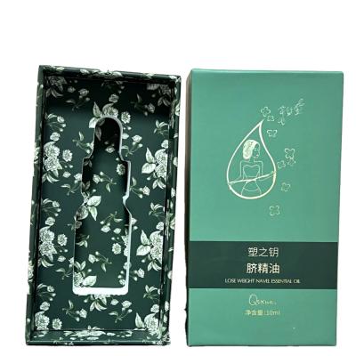 China Handmade Customized Perfume Oil Essential Oil Bottle Set Small Cardboard Drawer Box Packaging With EVA Insert for sale