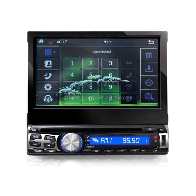 China Android 8.1 Quad Core 7 Inch Slide Down Single Din Car DVD Player With Detachable Front Panel IN7027DVD for sale
