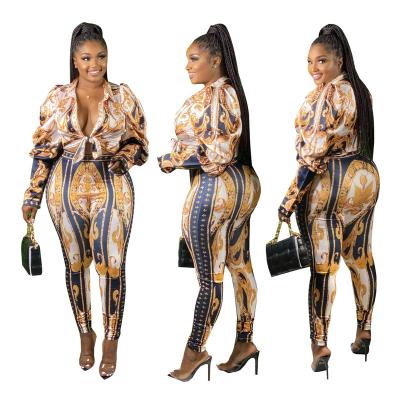 China 2021 Single Breasted Women's Single Breasted Lapel Bat Sleeve Retro Solid Color Pattern Breathable Two Piece Sets for sale