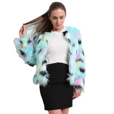 China Christmas Colorful Imitation Women's Shorts Autumn And Winter Wholesale New Breathable Fur Coat for sale