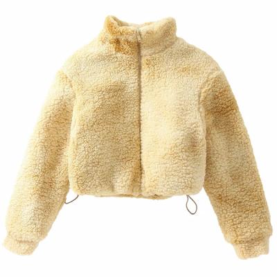 China Wholesale Autumn And Winter New Wool Sustainable Fashion Dyed Knotting Upper Women Teddy Coat Women for sale