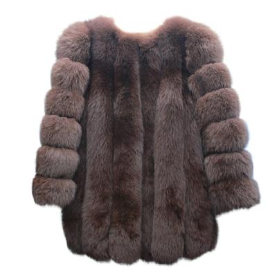 China New Fashion Breathable Winter Wholesale Ladies Faux Fur Coats Women Faux Fox Fur Jacket Coats for sale