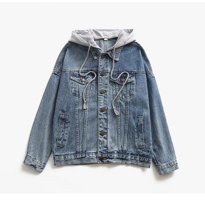 China 2021 Wholesale Breathable Winter Women Coats Button Front Patch Pocket Long Sleeve Crop Women's Casual Denim Jackets Female for sale