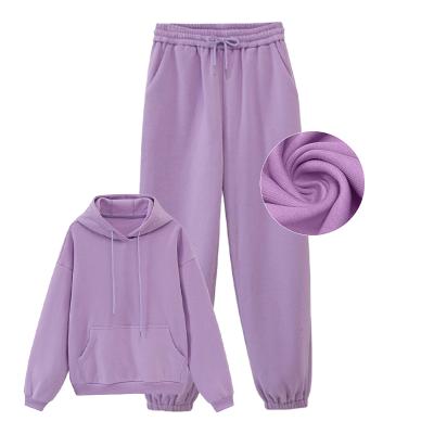 China Breathable Wholesale Custom Made Winter Women Clothing Tie Dye Hoodies Sets Womens Two Piece Jogger Pants Sets for sale