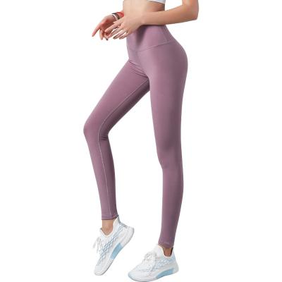 China 2021 Gym Latest Waist Spandex Tops Nylon Quick Dry Fitness Breathable 7/8 Length Pants For Women for sale