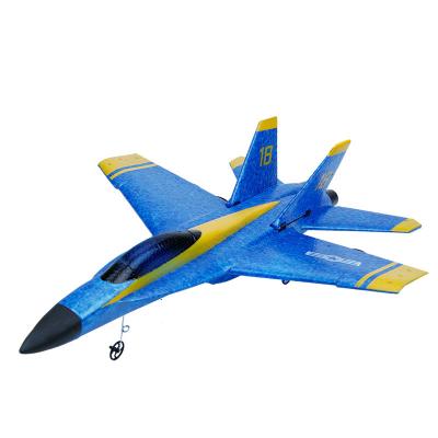 China 2022 Newest Flyback Fly Bear Fx-828 Rc Glider Strike Fighter Hornet 2.4g 2ch Rc Glider Plane Rtf Boys Aircraft for sale