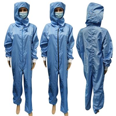 China ESD Dust Proof Static Protective Garment Protective Work Safety Anti-Static Coverall for Cleanroom for sale