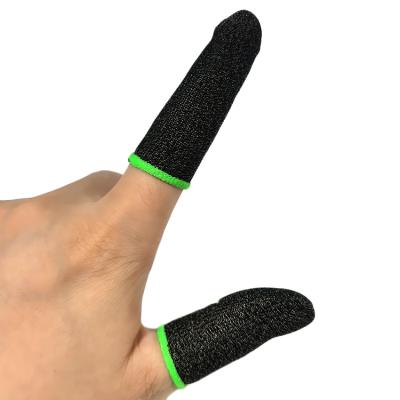 China Sensitive Anti-Slip Black Color Mobile Game Play Anti-Static ESD Safety Finger Cradles for sale