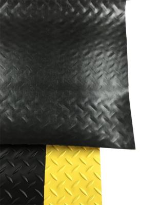 China Hot Selling Diamond ESD Black Yellow Antistatic Anti-static Anti-fatigue Melting Mat for sale