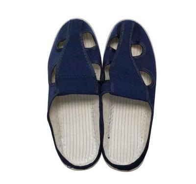 China ESD 4 Hole Anti-Static Durable Cleanroom Skid Resistance Unisex Anti-Static Shoes for sale