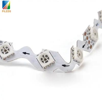 China 12V Full Color Smart Light Strip Bendable S Shape Addressable WS2815 SK681 for sale