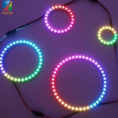 China Addressable Pixel LED Circle DC 5V WS2812 5050 RGB Full Color for sale