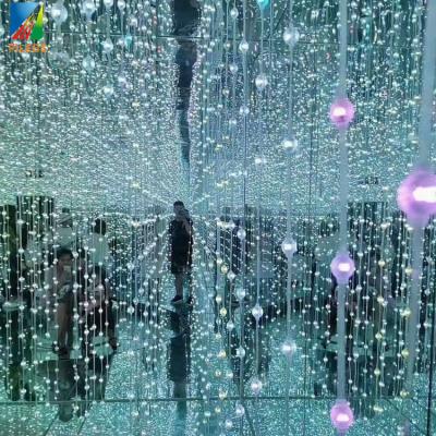 China 20mm 23mm 25mm Transparent Crystal RGB Pixel Ball Flexible Soft 3D LED Point Light for sale