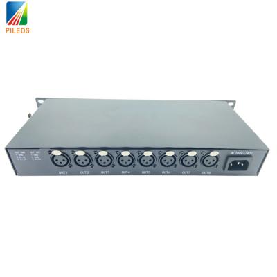 China XLR 8 Ports RGB Stage Lighting Controller Madrixs Software SD Card SPI LED Controller Online Artnet Remote Control 8 Channels for sale