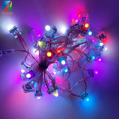 China DC12V RGB WS2811 IP68 Waterproof LED Module 12mm Square LED String Pixel Point Lights for Outdoor Use for sale