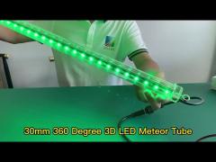 madrixs Diameter 30mm 360 view 3d Magic Bar club falling star dmx 3d rgb led meteor tube LED Pixel T