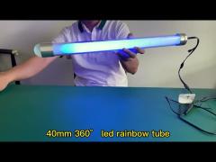 DC24V 40mm 360 View Milky White DMX SPI LED Tube 5050 Rgb IC 3d Dmx Tube