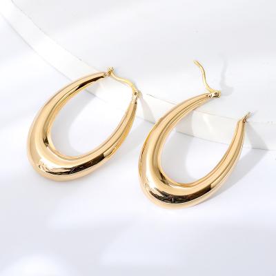 China High Quality 14k 18k Gold Plated and Brass 14k 18k Gold Fashion Trendy Romantic Circle Earring Women Luxury Designer Jewelry 2023 High Quality Earrings for sale