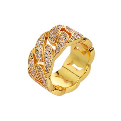 China Fashion Jewelry CLASSIC Trendy Ring Women Gemstone Zircon 18k Silver Gold Plated 925 Sterling Silver Ring For Men for sale