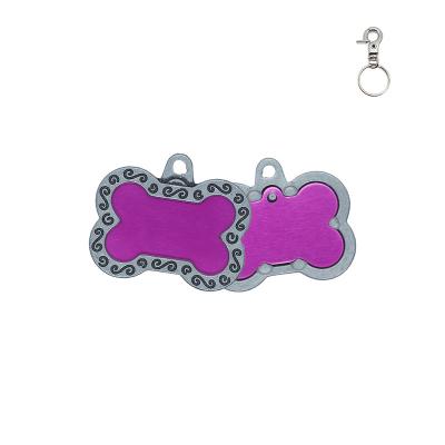 China Anti-Lost Pets China Manufacturer Bulk Custom Metal Engrave Blank Bone Shape Dog Tag Pets Nameplate for sale