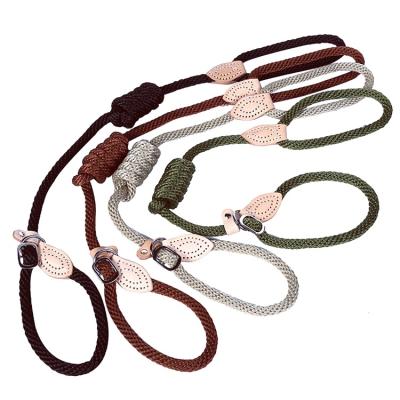 China Viable Wholesale Extremely Durable Military Quality Mountaineering Pet Leash Dogs Slip Rope Leashes for sale