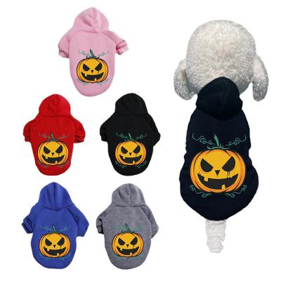 China Fashion Halloween Pumpkin Dog Christmas Clothes Dog Hoodies for sale