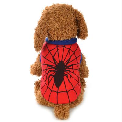 China Cartoon Pet Clothes Cat Clothes Dogs Dressing Up Spiderman Style For Yokie Teddy For Dog Cat Decoration for sale