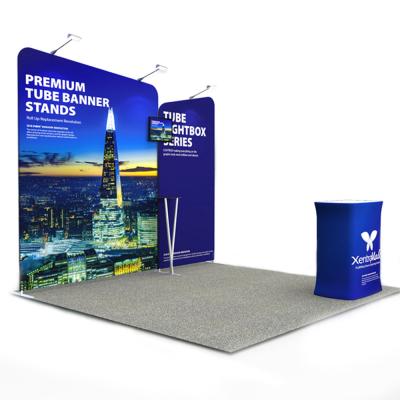 China Tension Free Portable Cloth Booth Exbihition Advertising Promotion Standard Combination 3x3 Exhibition Booth for sale