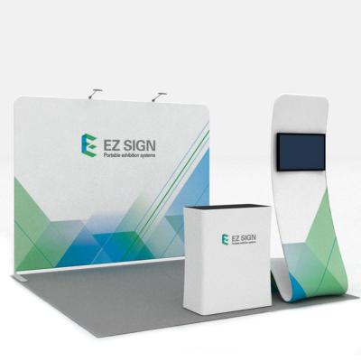 China Booth Exbihition Advertising Promotion Free Combination 3x3 Pop Up Trade Show Booth Mockup Pillow Case Backdrop Stand Exhibition Booth for sale