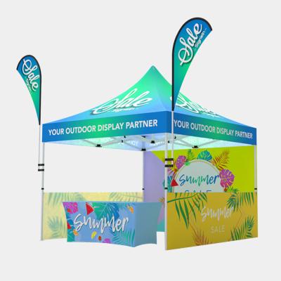 China Good quality outdoor display foldable aluminum view pop up tent 10x10ft 3x3 trade show tent for sale for sale