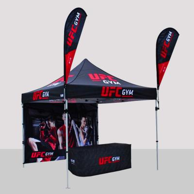 China Custom High Quality Portable Outdoor Display Trade Show Tent Pop Up View Advertising Canopy Aluminum Tents for sale