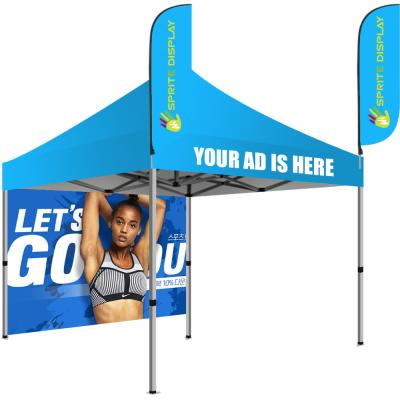 China Outdoor Display Custom Pop Up Aluminum Canopy Tent Sight Stretch Fabric Trade Show Tent For Outdoor Event for sale